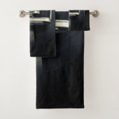 Stilvolle Silver Stirrups auf English Riding Saddl Badhandtuch Set (Insitu)