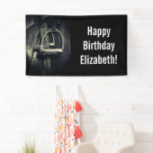 Stilvolle Silver Stirrups auf English Riding Saddl Banner (Insitu)