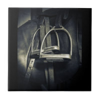 Stilvolle Silver Stirrups auf English Riding Saddl