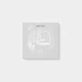 Stilvolle Silver Stirrups auf English Riding Saddl Post-it Klebezettel (Vorderseite)