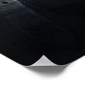 Stilvolle Silver Stirrups auf English Riding Saddl Poster (Ecke)