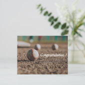 Stilvolle Simple Sporty Gratulation Postcard Postkarte (Stehend Vorderseite)