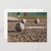 Stilvolle Simple Sporty Gratulation Postcard Postkarte (Vorne/Hinten)