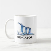 Stilvolle Singapore Skyline Travel Kaffeetasse (Links)