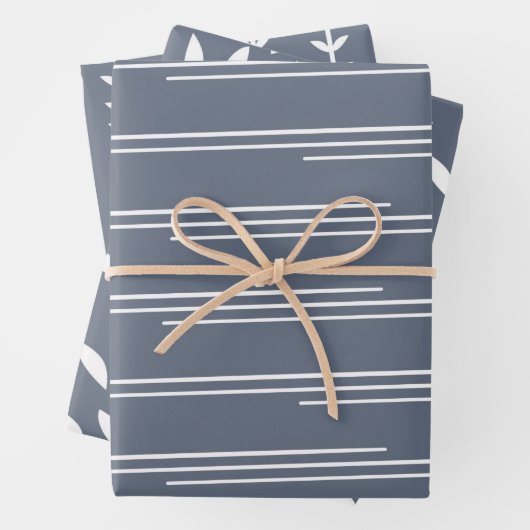 Stilvolle skandinavische nordische Formen Muster B Geschenkpapier Set (Beispiel)