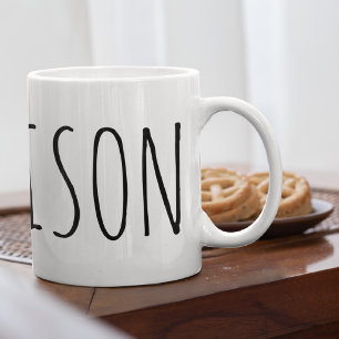 Stilvolle Skinny Schriftart Name, Wiedersehen Vaca Kaffeetasse