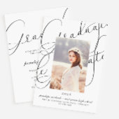 Stilvolle Skript-Foto-Graduierungspartei Einladung