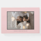 Stilvolle Skripte, dunkelgrau und Gold | FOTO Gästebuch (Rückseite)