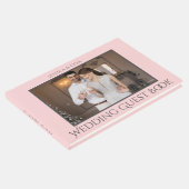 Stilvolle Skripte, dunkelgrau und Gold | FOTO Gästebuch (Ecke)