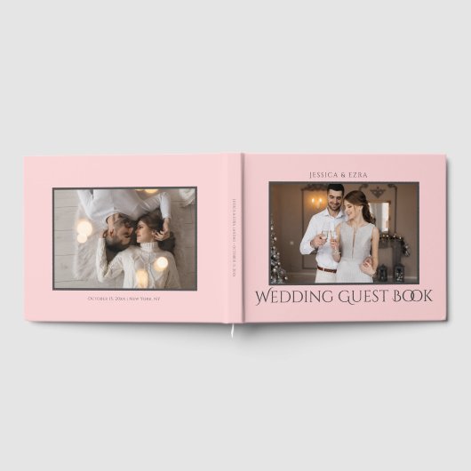 Stilvolle Skripte, dunkelgrau und Gold | FOTO Gästebuch (Voll)