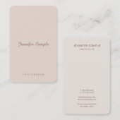 Stilvolle Skripte Modernes Beruflich Einfaches Sch Visitenkarte (Vorne/Hinten)