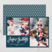 Stilvolle Skripte Weihnachten der Jahreszeit (Vorne/Hinten)