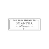 Stilvolle Skripterstellung Dieses Buch gehört Permastempel (Design)