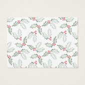 Stilvolle Slant Watercolor Frohe Weihnachtsfeierta (Rückseite)