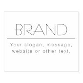 Stilvolle Slogan, Adresse oder sonstige Texte Gummistempel (Prägung)