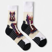 Stilvolle Socken mit einer Programmierungs-Drehung (Rechts)