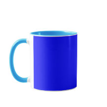 Stilvolle Solid Blue Combo-Tasse