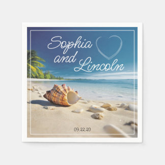 Stilvolle Sommerhochzeit Serviette