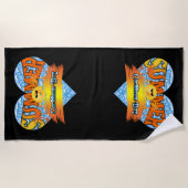 Stilvolle Sommerreise Strandtuch (Vorderseite)