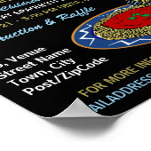 Stilvolle Spaghetti Dinner Fundraiser Veranstaltun Poster (Ecke)