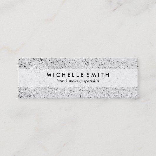 Stilvolle Speckled Grunge Mini Visitenkarte (Vorderseite)