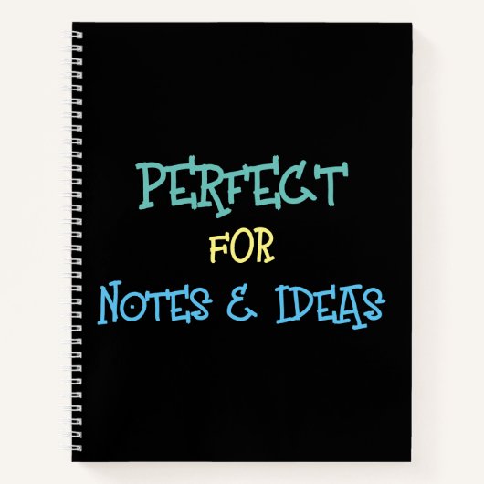 Stilvolle Spirale Notizblock (Vorderseite)