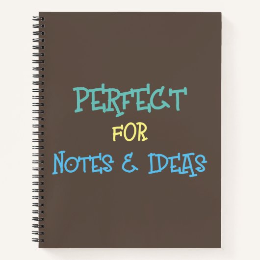 Stilvolle Spirale Notizblock (Vorderseite)