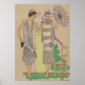 Stilvolle Spring Flappers, 20er Ladys Poster (Vorne)