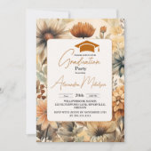 Stilvolle Spring Wildblume Meadow Garden Abschluss Einladung (Vorderseite)