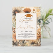 Stilvolle Spring Wildblume Meadow Garden Abschluss Einladung (Stehend Vorderseite)