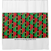 Stilvolle ST KITTS & NEVIS Gottesdienste Lam 3:23 Duschvorhang (Vorderseite)