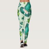 Stilvolle St. Patrick's Day Green Leggings (Rückseite)
