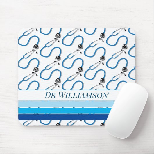 Stilvolle Stethoscope Doktor und Krankenschwester Mousepad (Mit Mouse)