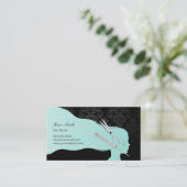 Stilvolle Stilernennung von Schere & Comb Hair Terminkarte (Stehend Vorderseite)