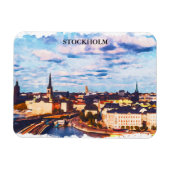 Stilvolle Stockholm Schweden Panorama City View Magnet (Horizontal)