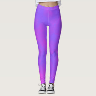 Stilvolle Storm Cloud-Effekt Blau Pink Leggings