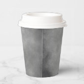 Stilvolle Storm Cloud-Effekt Grau Monochrome Pappbecher (Rechts)