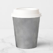 Stilvolle Storm Cloud-Effekt Grau Monochrome Pappbecher (Vorderseite)