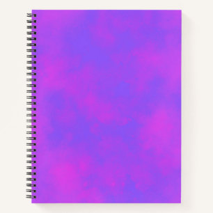 Stilvolle Storm Cloud-Effekt Muster Blau pink Notizblock