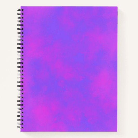Stilvolle Storm Cloud-Effekt Muster Blau pink Notizblock (Vorderseite)