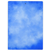 Stilvolle Storm Cloud-Effekt Muster Blue Frost Klemmbrett (Rückseite)