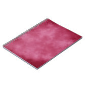 Stilvolle Storm Cloud-Effekt-Muster bordeu Notizblock (Linke Seite)
