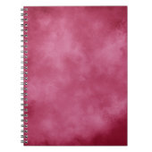 Stilvolle Storm Cloud-Effekt-Muster bordeu Notizblock (Vorderseite)