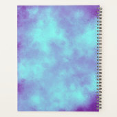 Stilvolle Storm Cloud-Effekt-Muster Lila blau Planer (Rückseite)