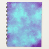 Stilvolle Storm Cloud-Effekt-Muster Lila blau Planer (Vorderseite)