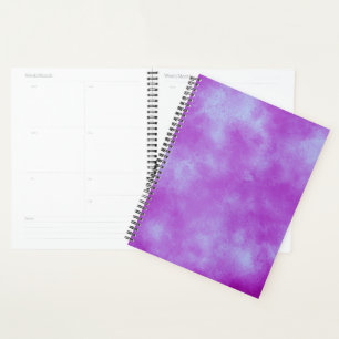 Stilvolle Storm Cloud-Effekt-Muster Lila Blue Planer