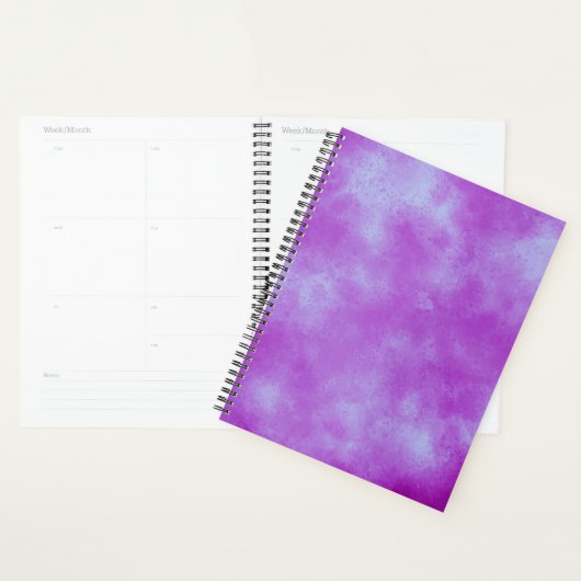 Stilvolle Storm Cloud-Effekt-Muster Lila Blue Planer (Anzeige)