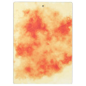 Stilvolle Storm Cloud-Effekt-Muster Orange Klemmbrett (Rückseite)