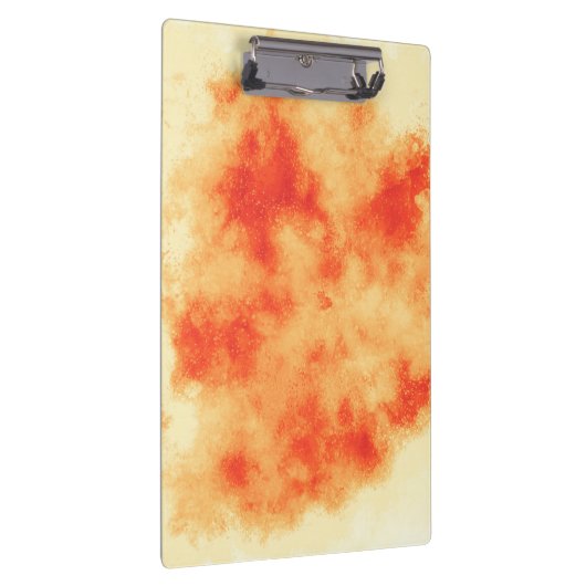 Stilvolle Storm Cloud-Effekt-Muster Orange Klemmbrett (Rechts)