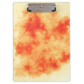 Stilvolle Storm Cloud-Effekt-Muster Orange Klemmbrett (Vorderseite)